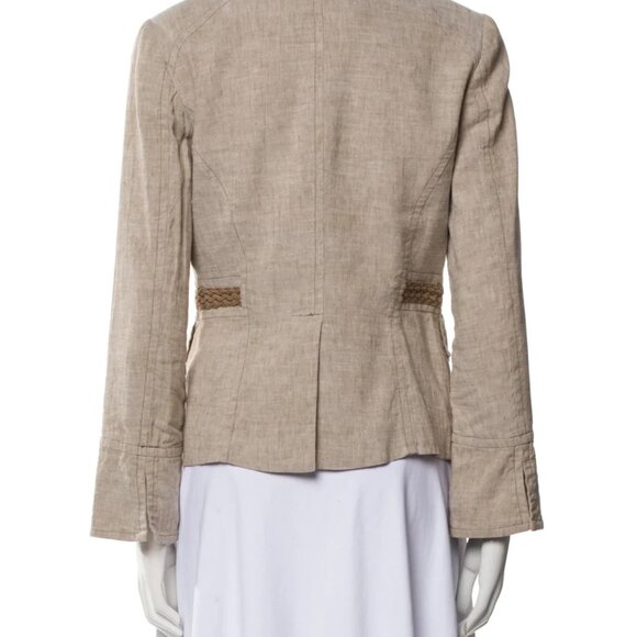 Trina Turk Beige Linen Blazer Women’s Size 4 - Very Good Condition - Picture 4 of 7